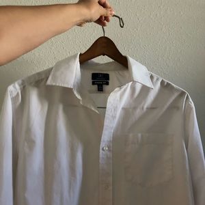 • White Collar Long Sleeve Shirt •